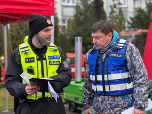 Výcvik policistů na žateckém gymnáziu