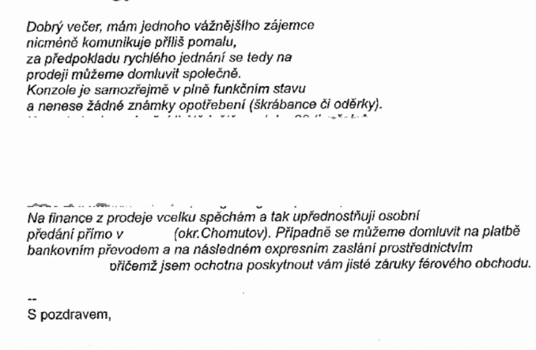 Přítel myslel jen na sebe