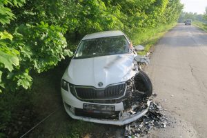 Mladá řidička havarovala