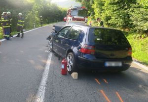 Čelní srážka vozidel