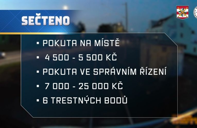 Na přejezd vjel přes červený signál
