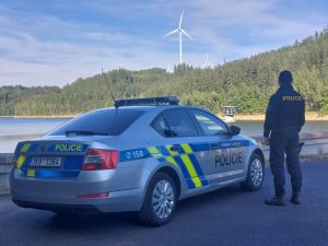 Policejní kontroly na vodní nádrži Horka