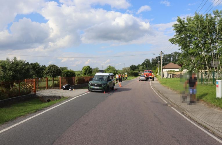 Srážka osobního vlaku s nákladním vozidlem  u Krásného Lesa