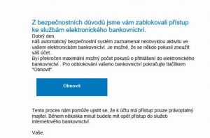 Objasnění série phishingových útoků