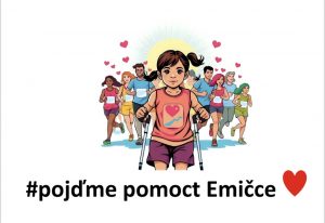 Pojďme pomoct Emičce, která trpí dětskou mozkovou obrnou