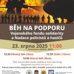 Pozvánka na Běh na podporu Vojenského fondu solidarity a Nadace policistů a hasičů