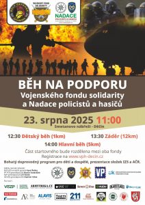 Pozvánka na Běh na podporu Vojenského fondu solidarity a Nadace policistů a hasičů