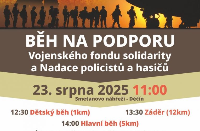 Pozvánka na Běh na podporu Vojenského fondu solidarity a Nadace policistů a hasičů