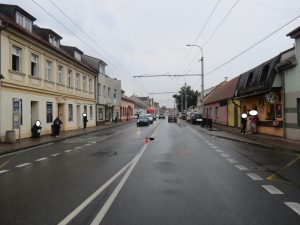 Střet chodce s osobním vozidlem