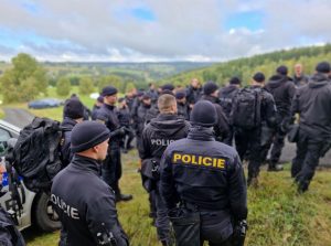 Cvičná pátrací akce v Krušných horách