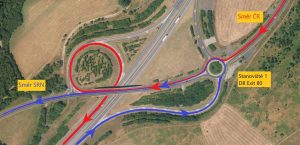 Obousměrné uzavření dálnice D8