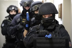 Taktické cvičení v budově krajského úřadu v Pardubicích