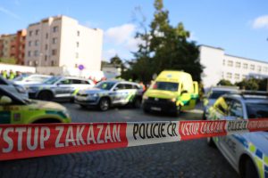 Taktické cvičení v budově krajského úřadu v Pardubicích