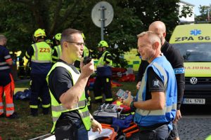 Taktické cvičení v budově krajského úřadu v Pardubicích