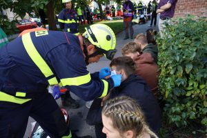 Taktické cvičení v budově krajského úřadu v Pardubicích