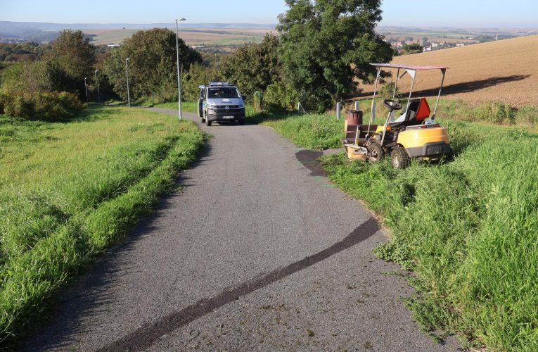 Ukradl sekačku a havaroval