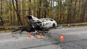 Tragická nehoda nedaleko Podolského mostu