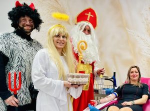 Mikulášské darování krve a plazmy policistů v Olomouci a Prostějově