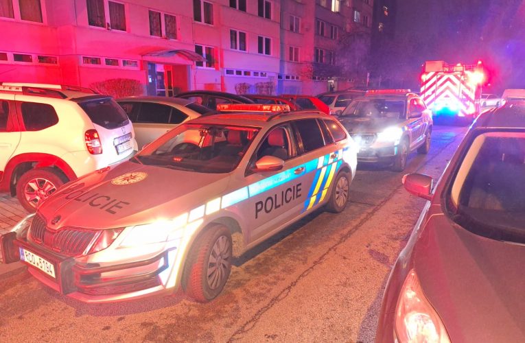 Noční požár bytu na českobudějovickém sídlišti