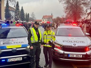 Policisté dohlíželi na bezpečnost účastníků